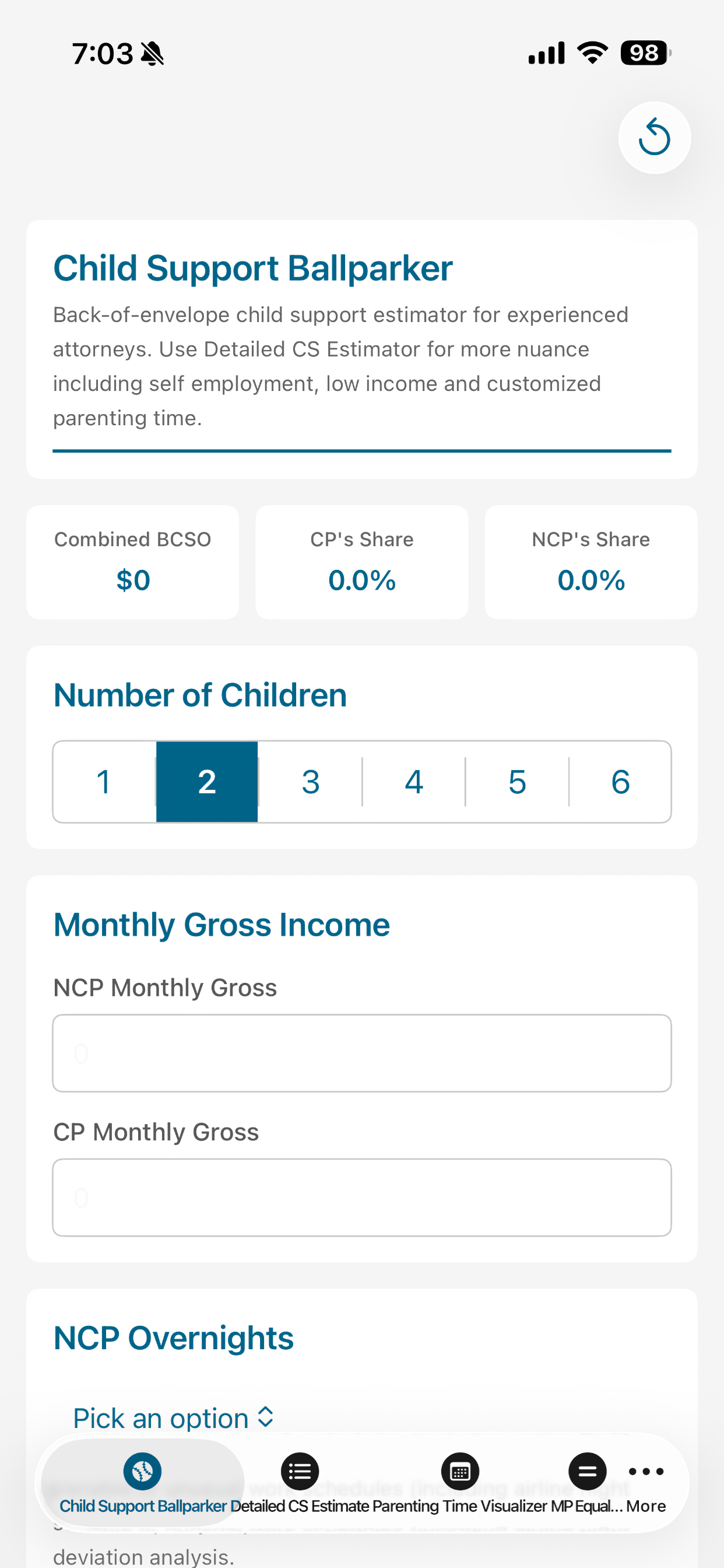 Working Numbers app